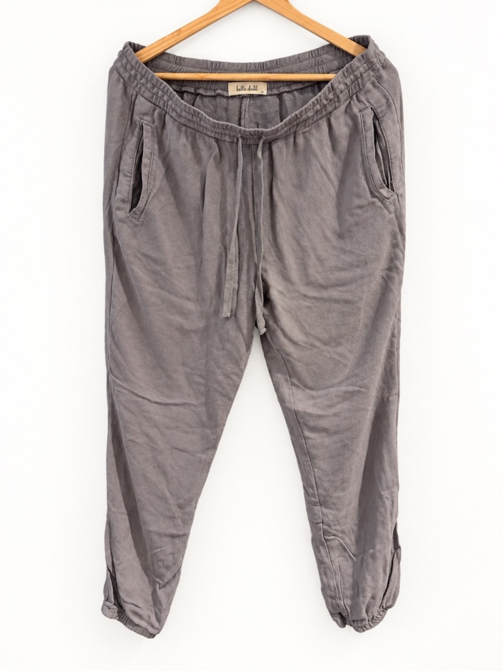 Bella Dahl Gray Drawstring Pocket Jogger Pants M